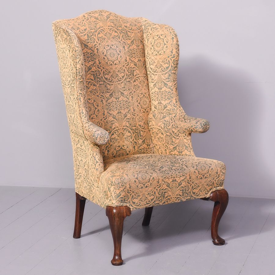 Antique high store back upholstered chairs