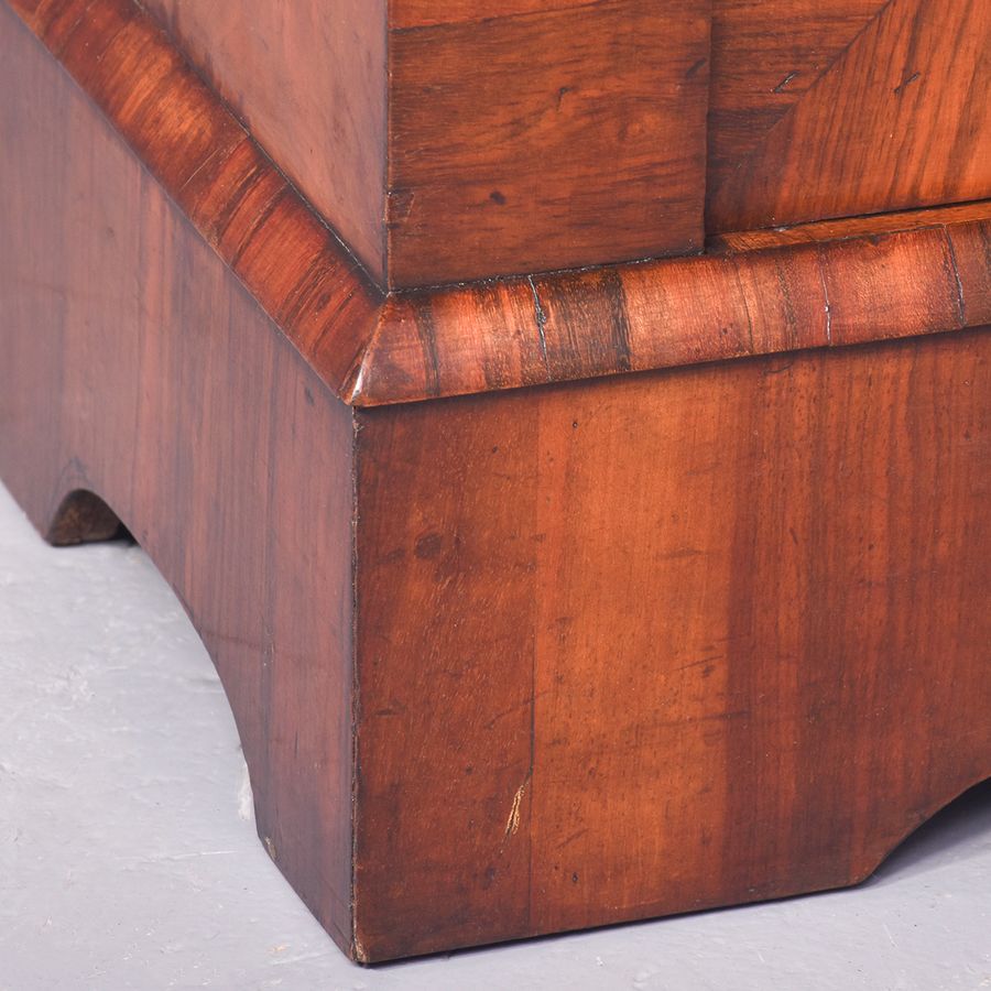 Antique Quality Marquetry Inlaid Walnut Pier Cabinet in Pristine Condition