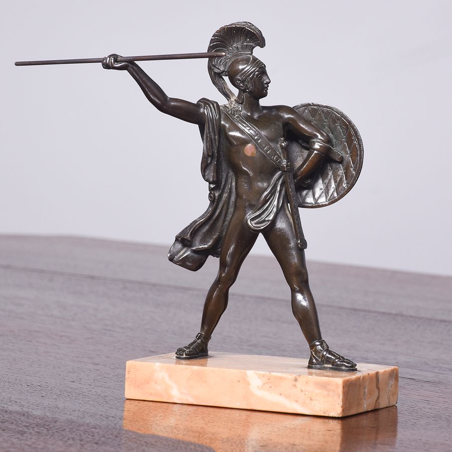 Victorian Bronze of a Greek Warrior