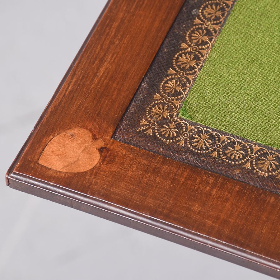 Antique Art Nouveau Fold-Over Card Table