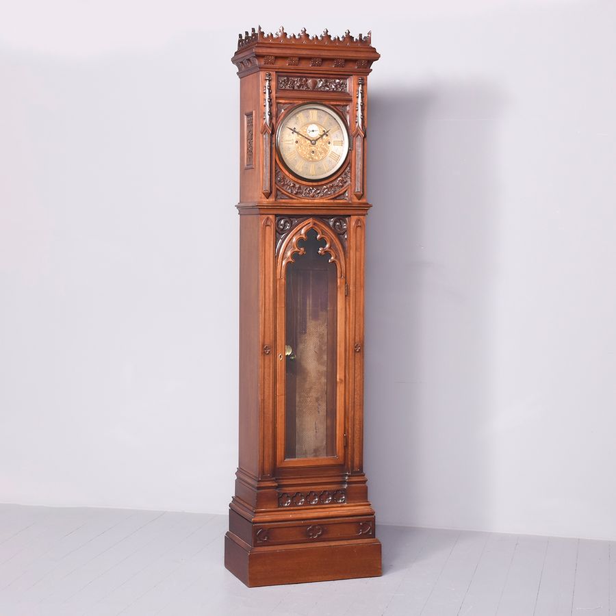 Exhibition Quality Gothic Style Grandfather Clock