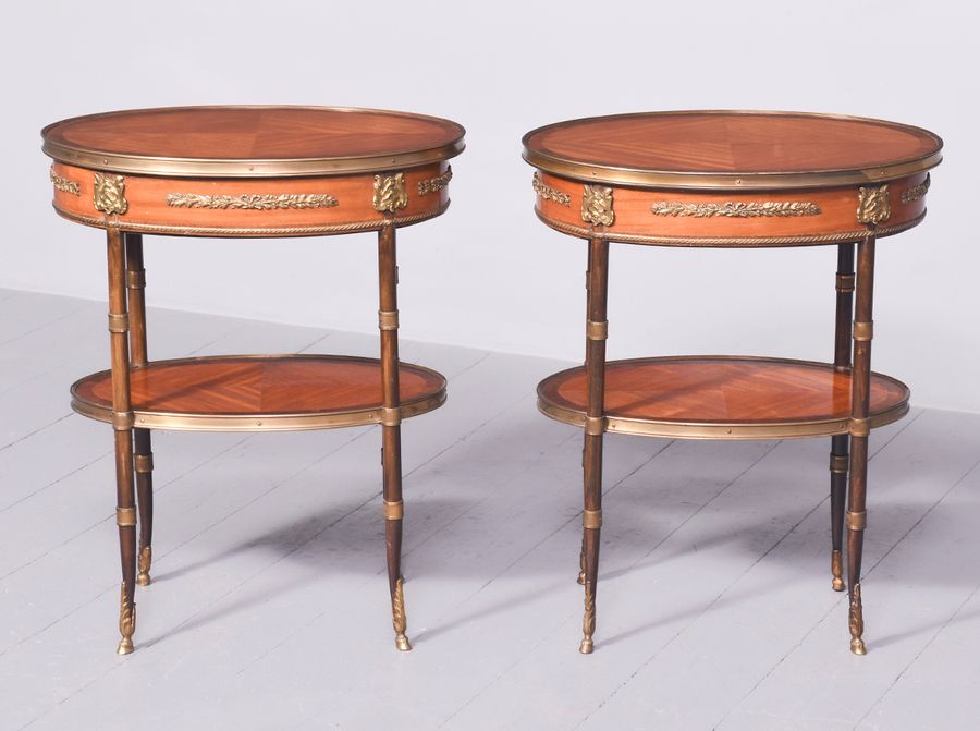 Antique Pair of Louis XV Style Occasional Tables