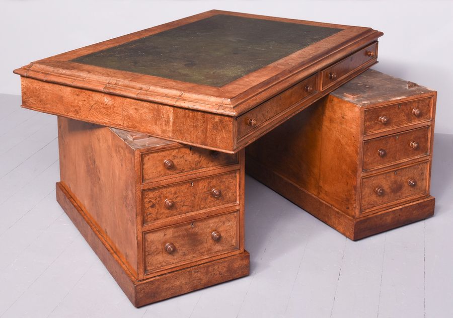 Antique Pollard Victorian Partners Desk