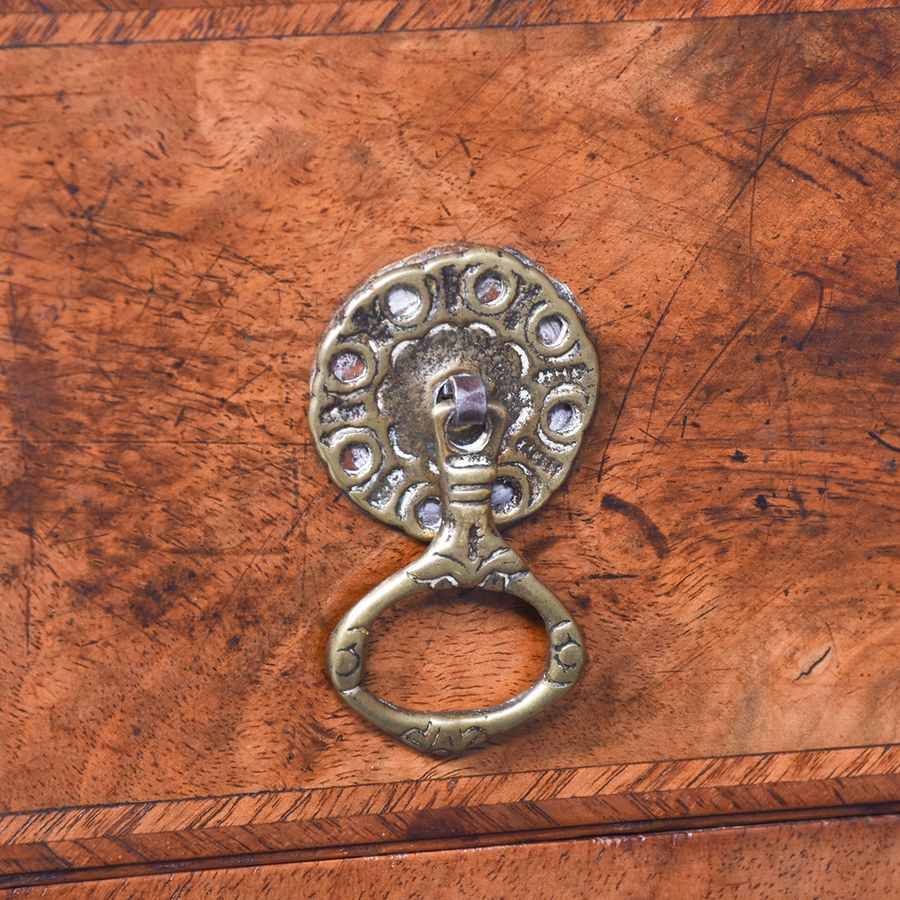 Antique Rare Pair of Early Georgian-Style Burr Walnut Lockers