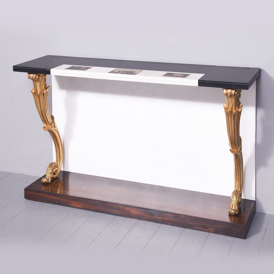 Antique Pietra Dura Console Table