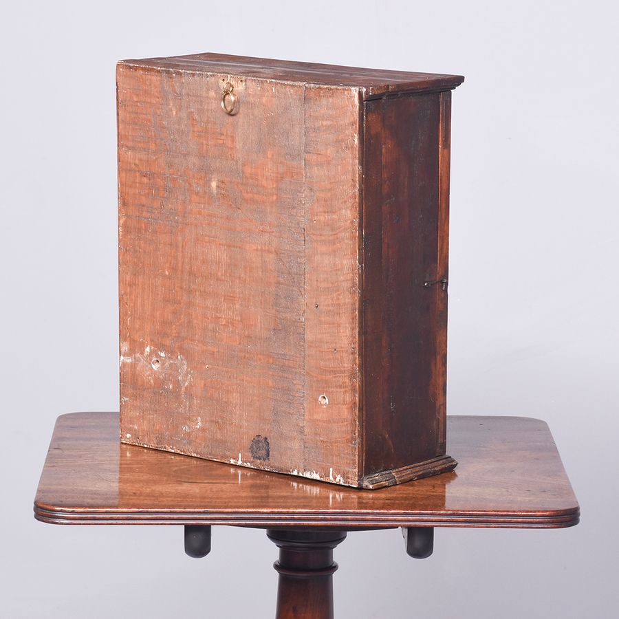 Antique Neat Sized George III Elm Wall Cabinet