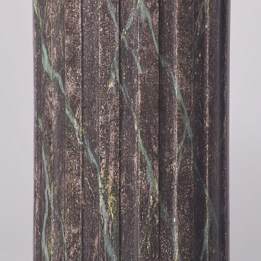 Antique 19th Century, Neoclassical-Style Faux Green Marble Column