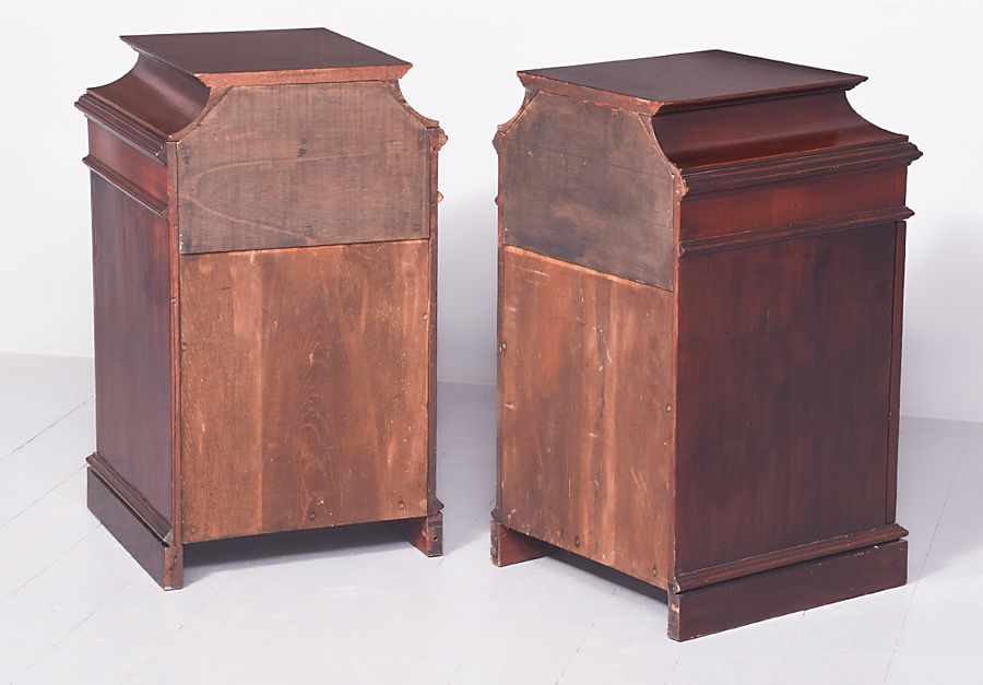 Antique Pair of Stylish 19th Century George III-Style Mahogany Pedestals