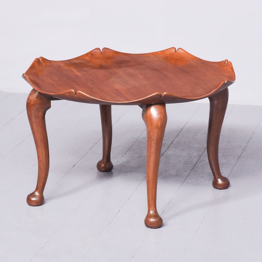Stylish Whytock & Reid Style Shaped Mahogany Circular Coffee Table
