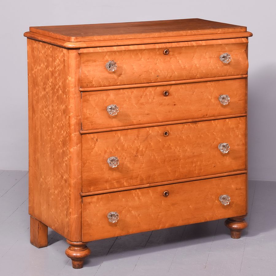 Birdseye Maple Biedermeier Chest of Drawers