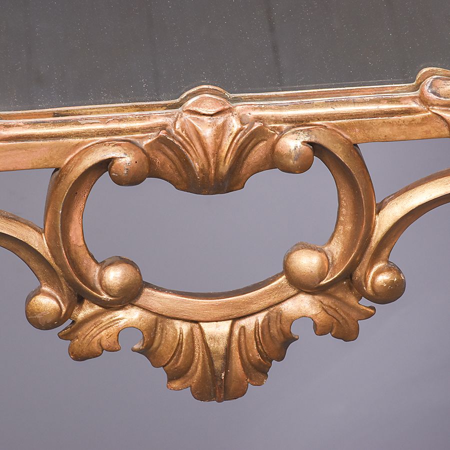 Antique George III Style Carved Gild Wood Mirror