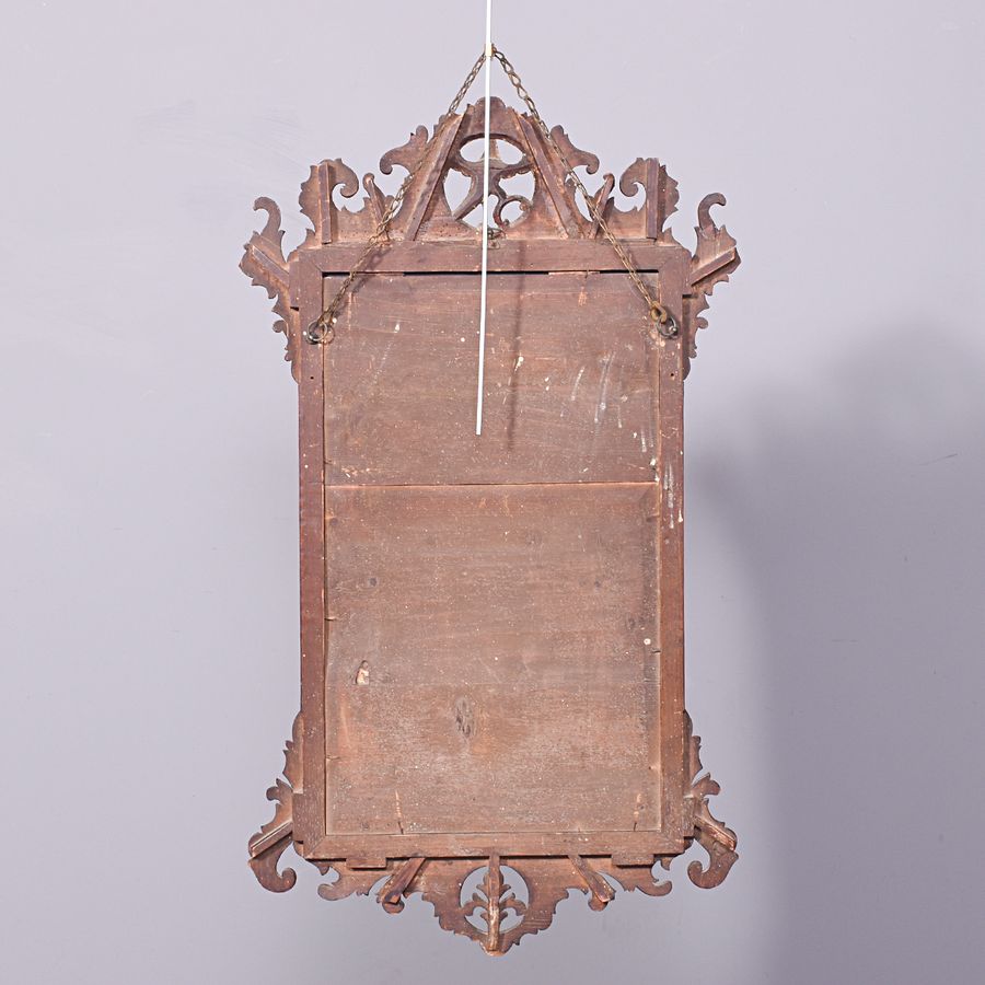 Antique George III Style Gilded and Fretwork Mirror