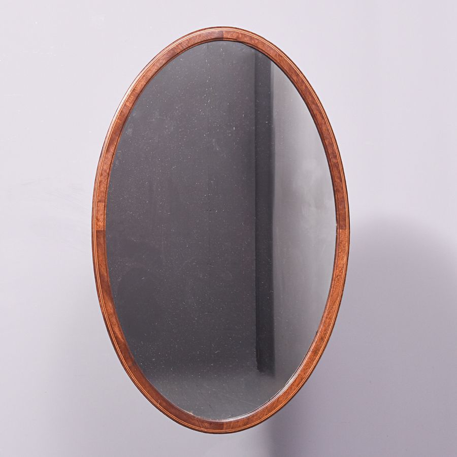 Sheraton Style Oval Wall Mirror