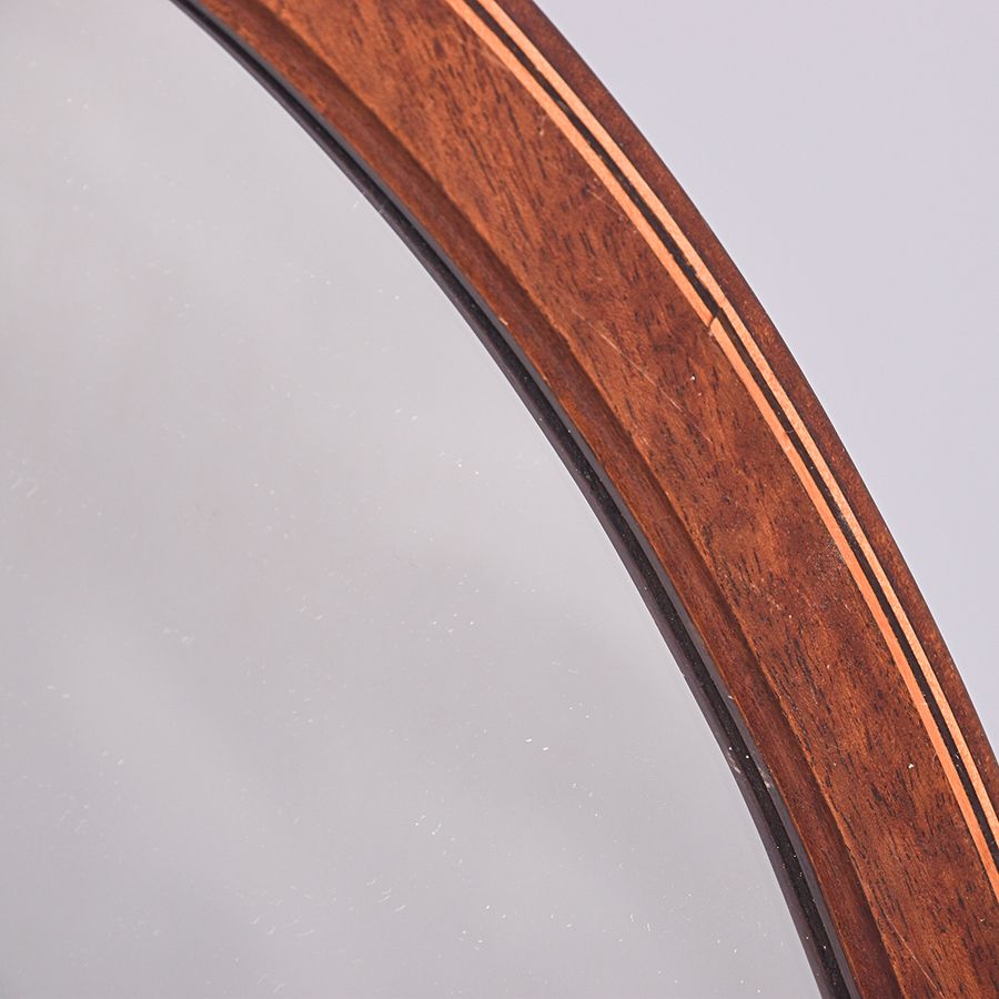 Antique Sheraton Style Oval Wall Mirror
