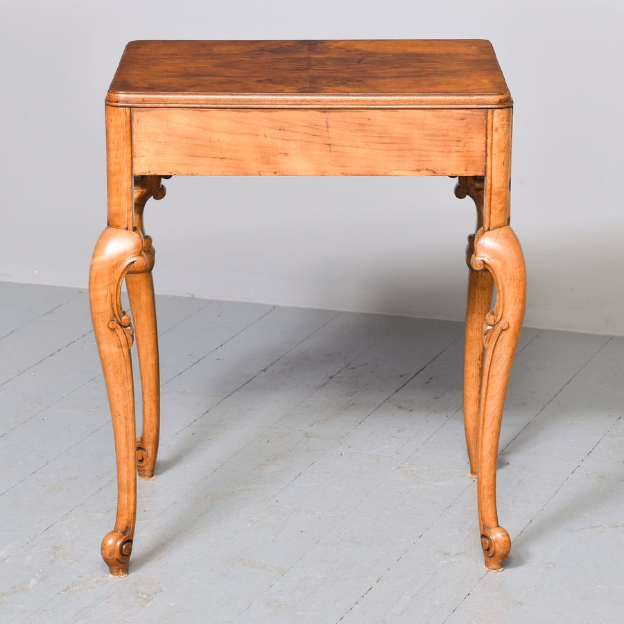 Antique George II Style Burr and Figured Walnut Side Table