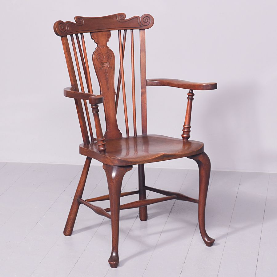 Stylish Victorian Mahogany Windsor Chair