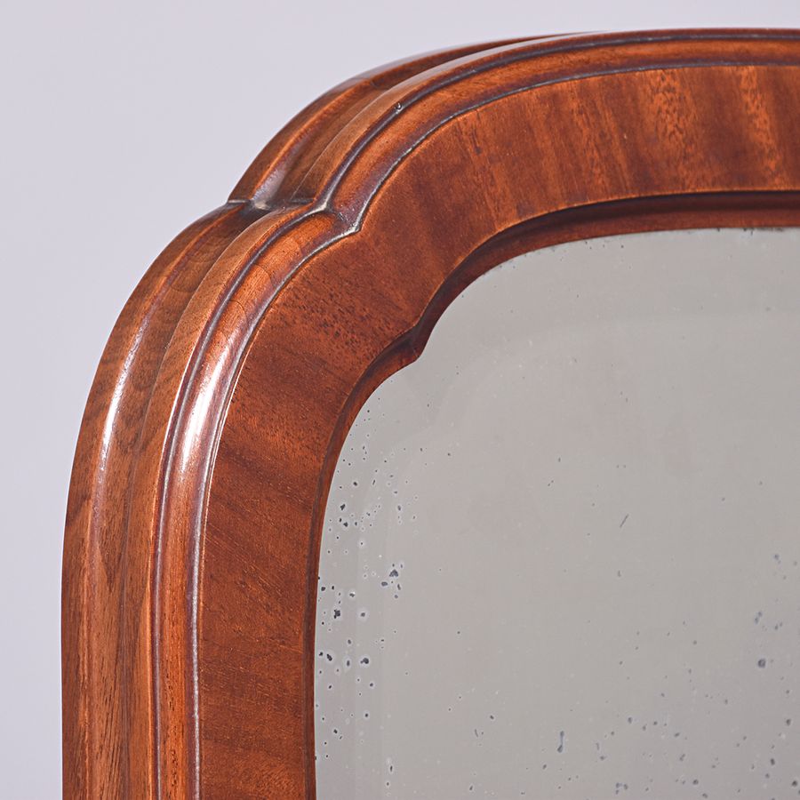 Antique Early Georgian-Style Mahogany Cheval Dressing Mirror 