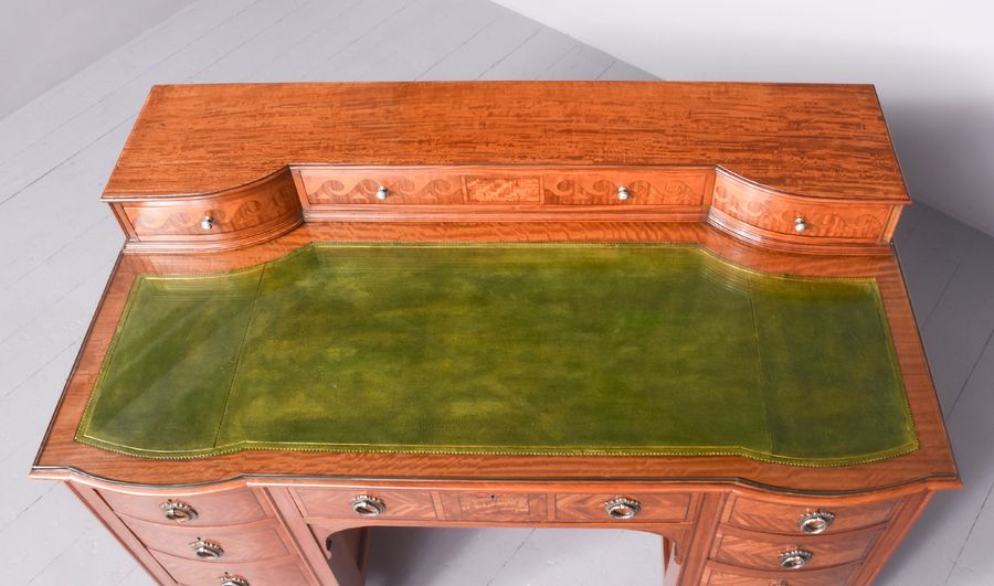Antique Quality Edwardian Inlaid Satinwood Ladies’ Writing Desk