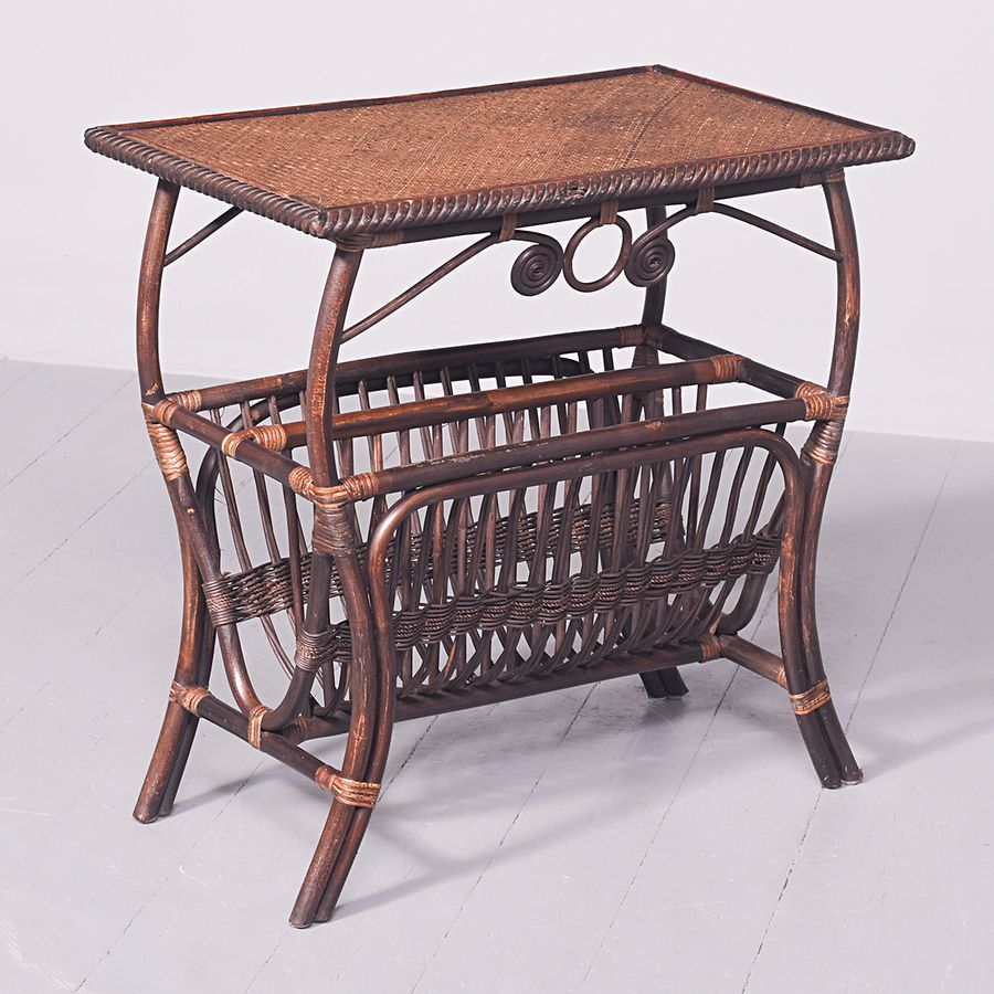 Bamboo and Rattan Occasional Table