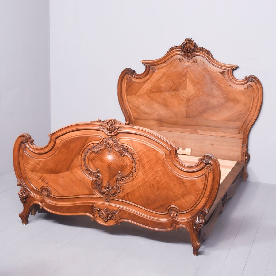French Walnut Louis IV Style Bed