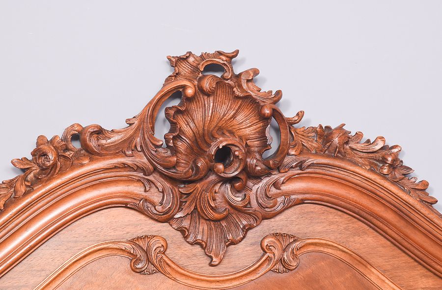 Antique French Walnut Louis IV Style Bed