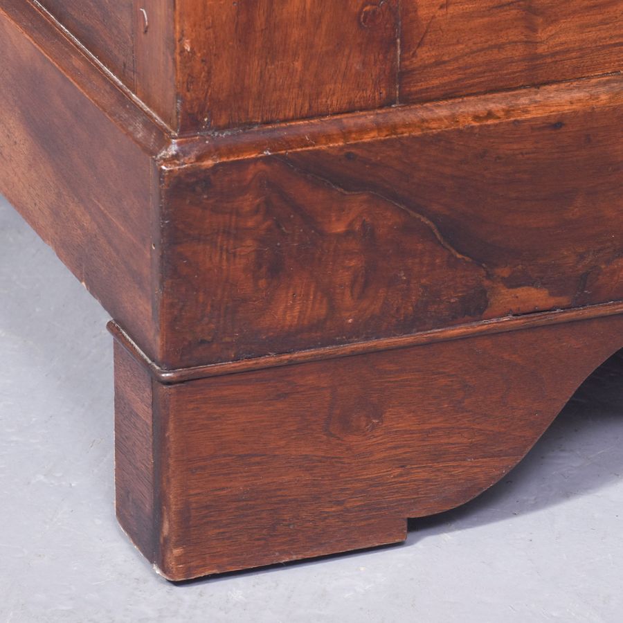 Antique French Walnut Two-Part Dresser