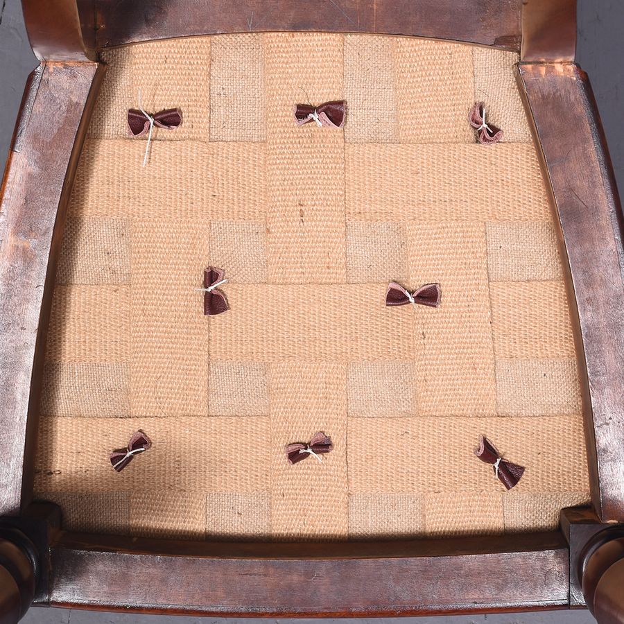 Antique Set of 12 Scottish Mahogany Dining Chairs