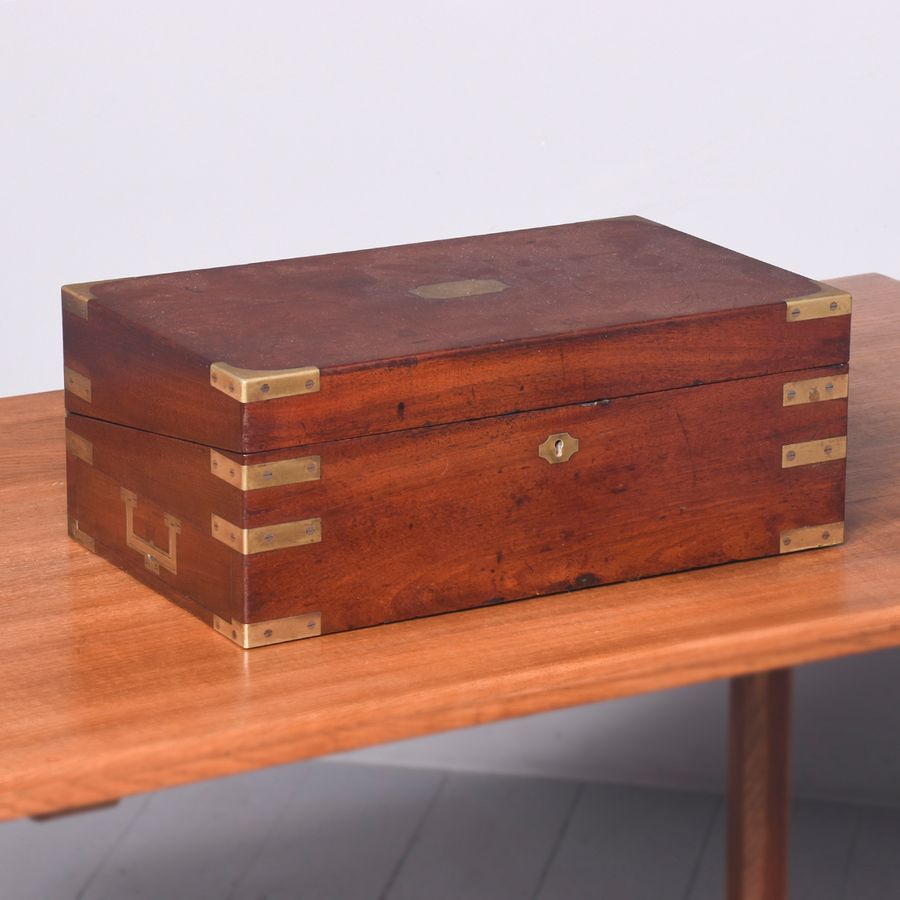 George IV Mahogany Folding Box Desk