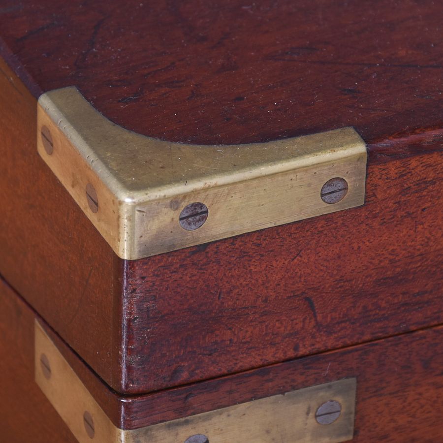 Antique George IV Mahogany Folding Box Desk