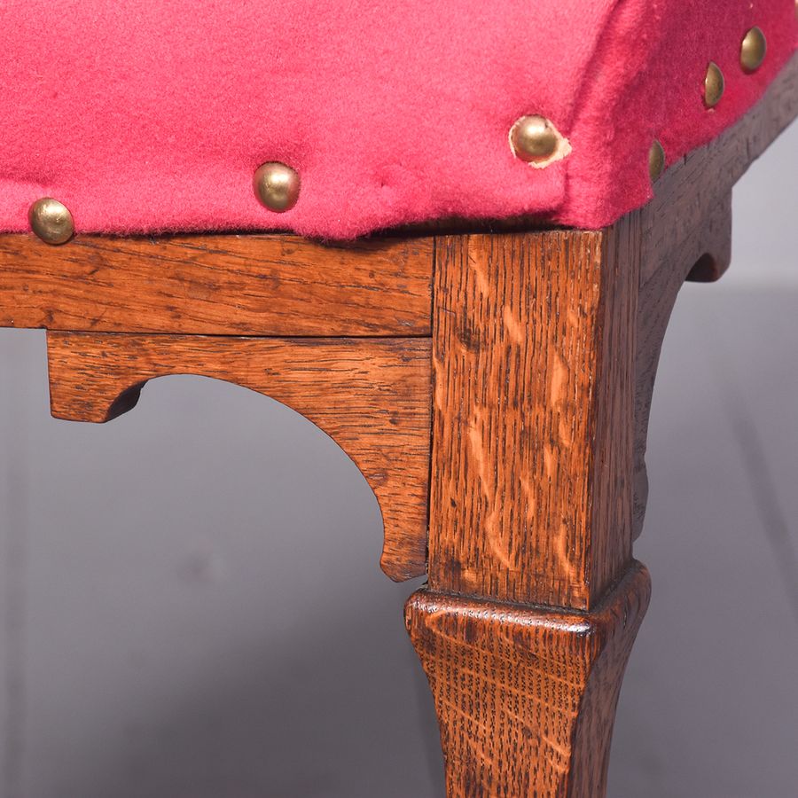 Antique Pair of Scottish Art Nouveau Oak Chairs