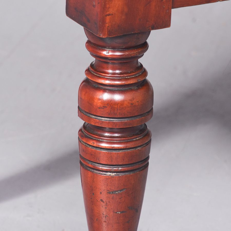 Antique A Quality Solid Mahogany Hall Seat