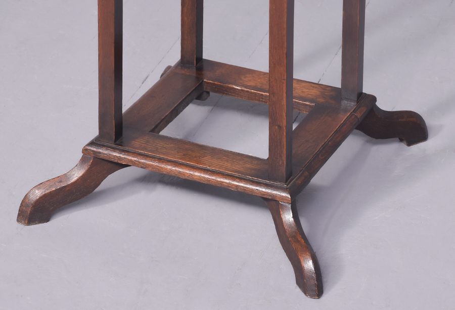 Antique Oak Hallstand of Tapering Form