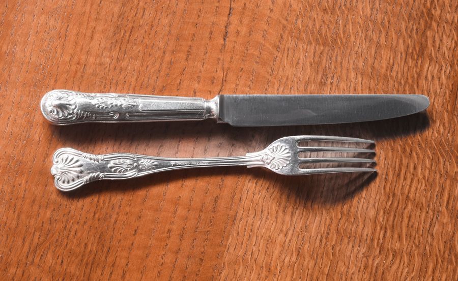 Antique Canteen of Cutlery by Walker & Hall 