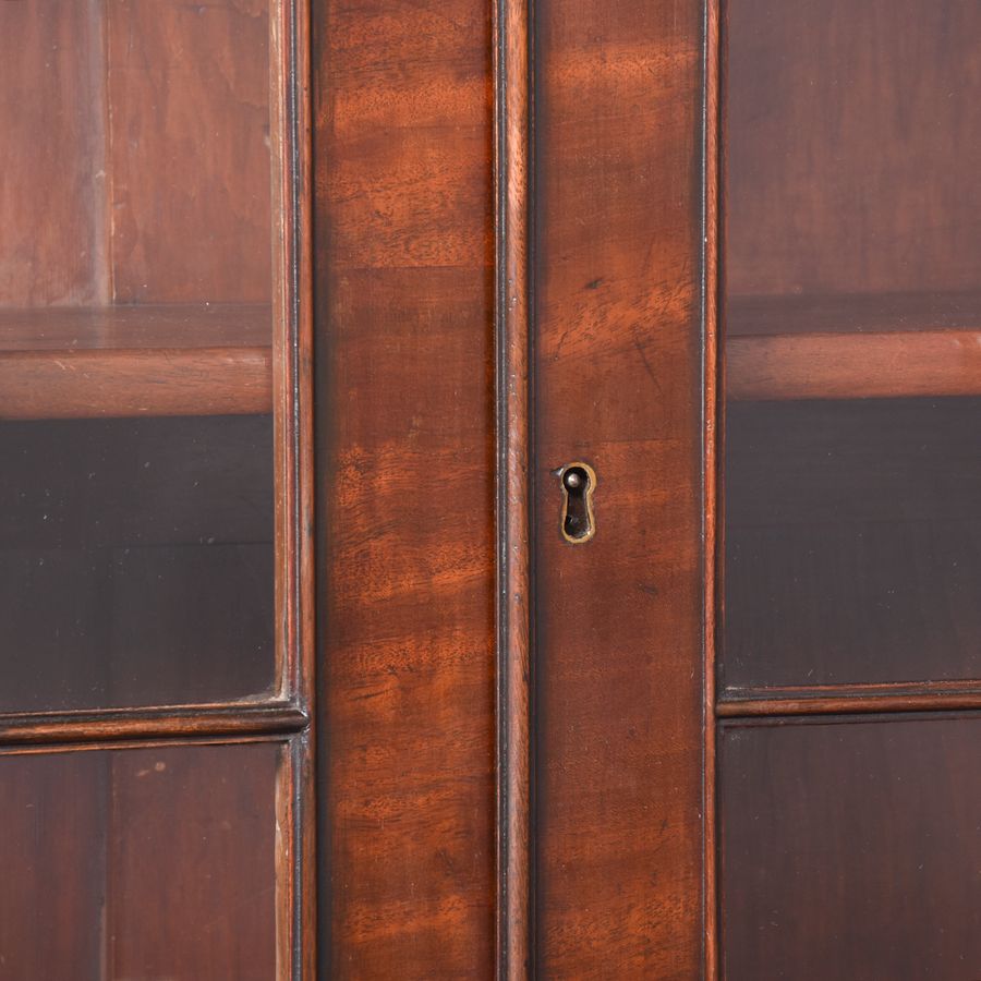 Antique Georgian Style Cabinet Bookcase