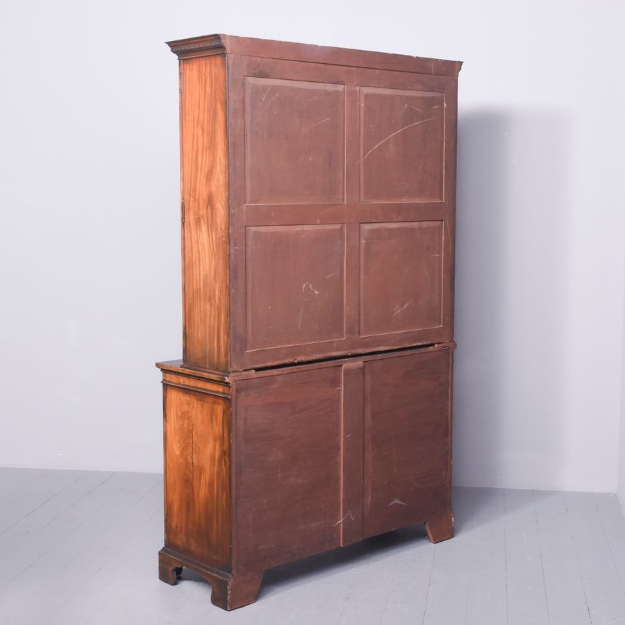 Antique Georgian Style Cabinet Bookcase
