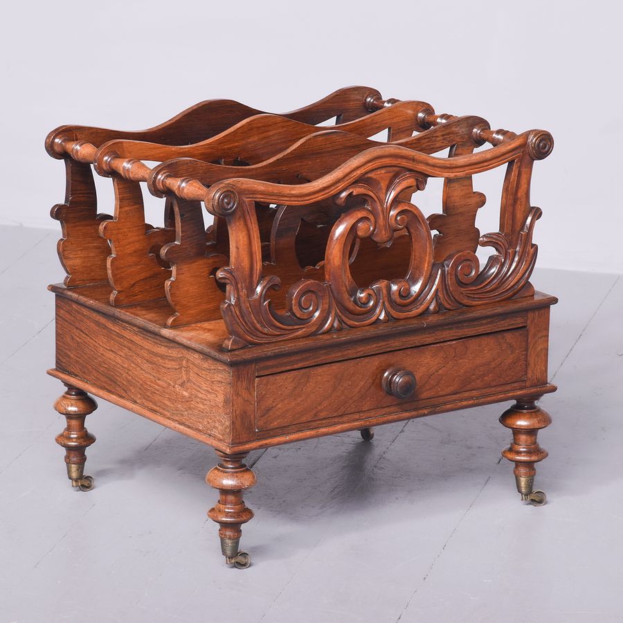 Quality Early Victorian Rosewood Canterbury