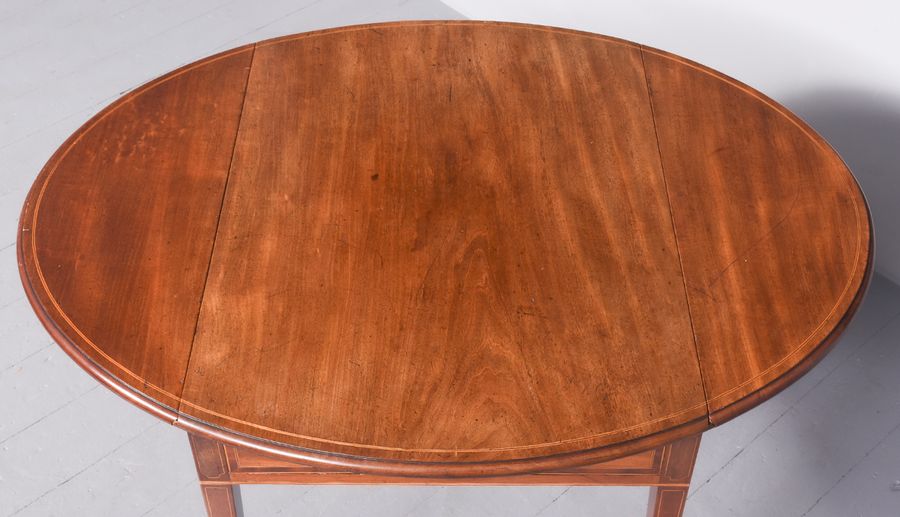 Antique Quality Inlaid Mahogany George III Pembroke Table 