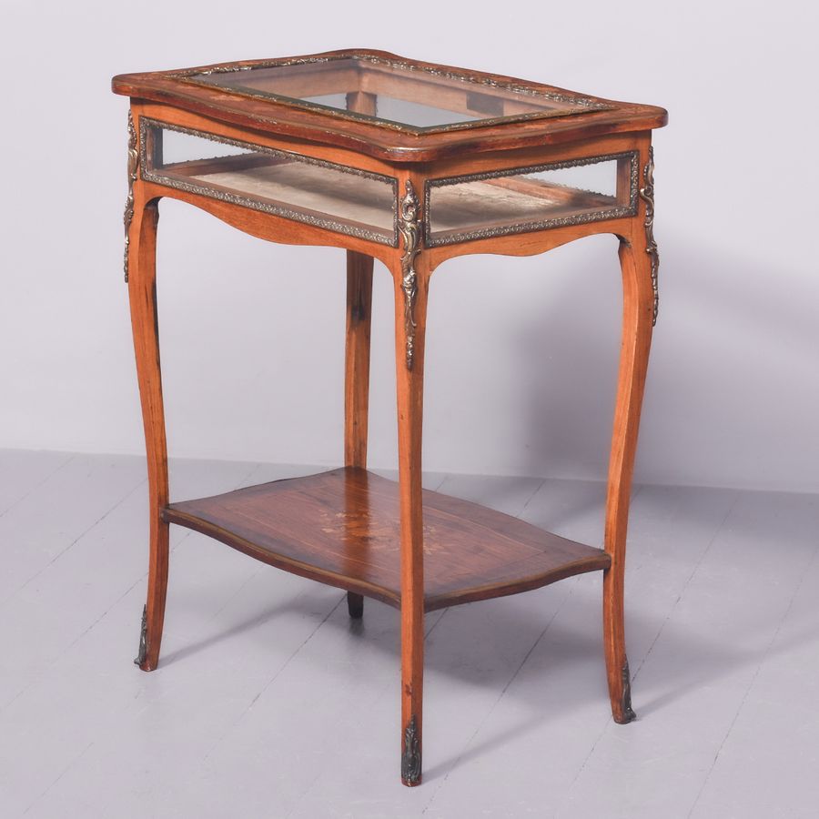 Antique Rosewood and Gilt Mounted Bijouterie Table