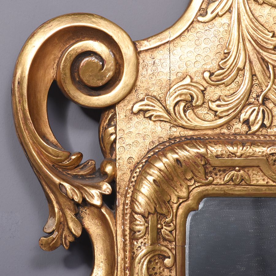 Antique Carved and Gilded Mirror in the Manner of ‘James Moore’