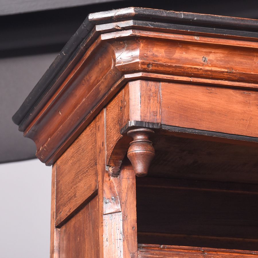 Antique Unusual French, Tall Inlaid Fruitwood Dresser with Lovely Colour and Patina