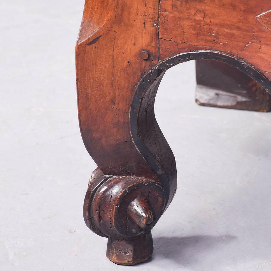 Antique Unusual French, Tall Inlaid Fruitwood Dresser with Lovely Colour and Patina