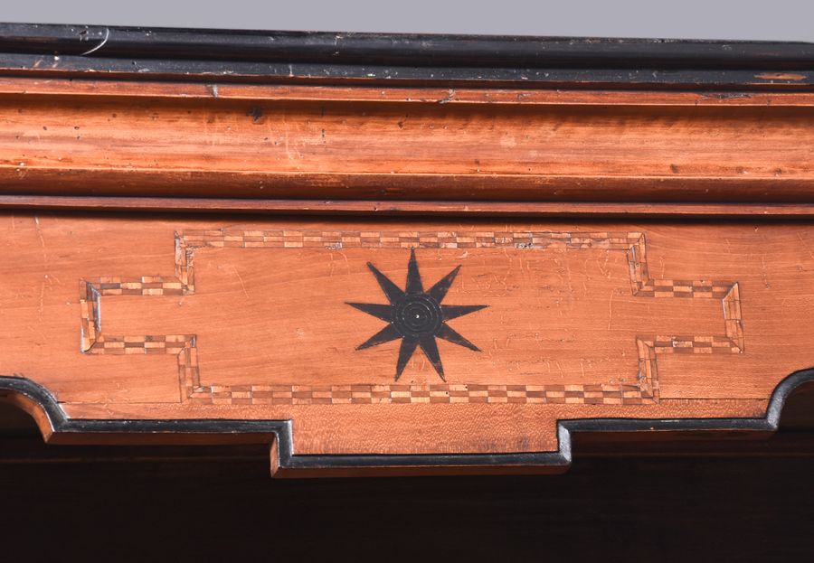 Antique Unusual French, Tall Inlaid Fruitwood Dresser with Lovely Colour and Patina