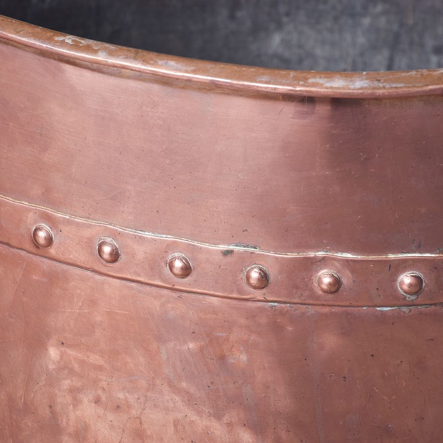 Antique Pair of Copper and Brass Buckets