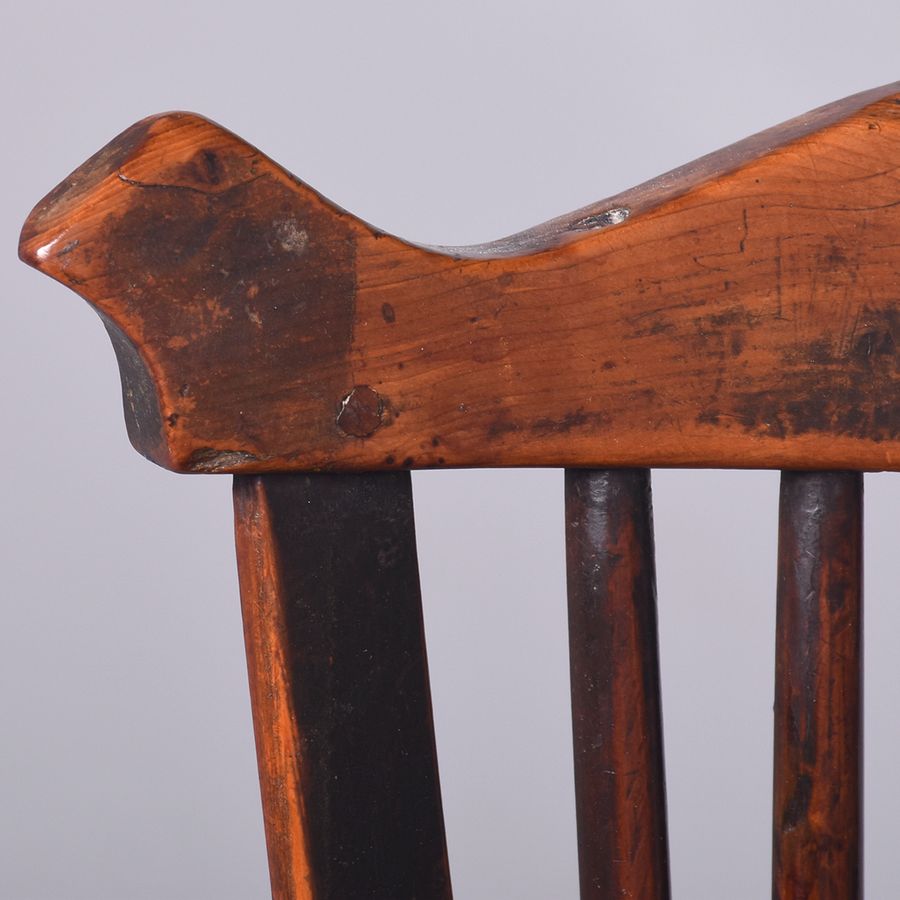 Antique George III Childs Highchair in Elm and Yew