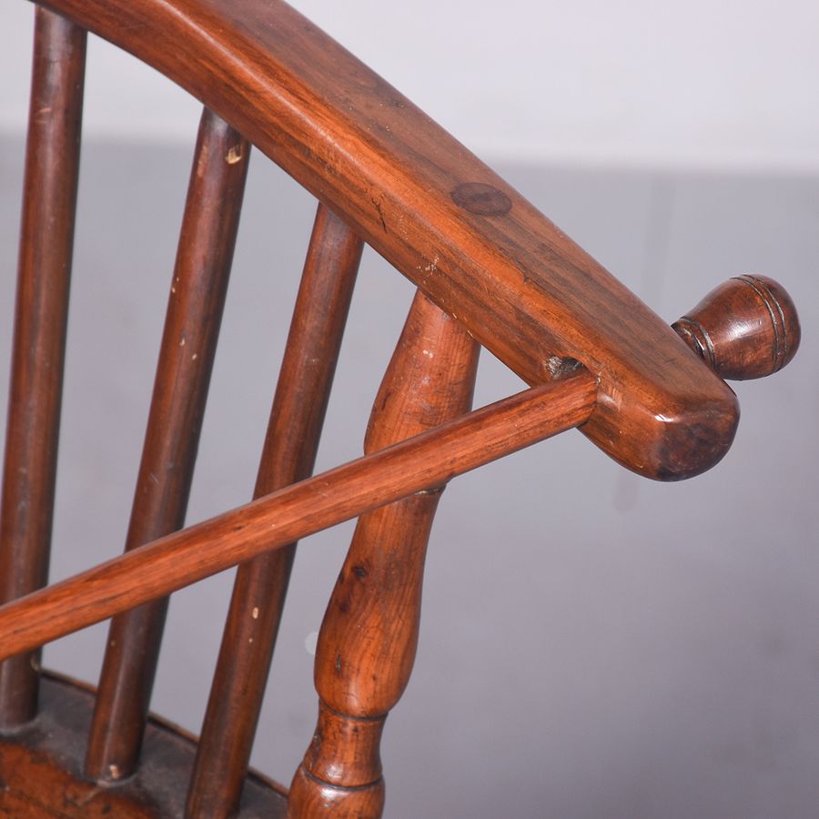 Antique George III Childs Highchair in Elm and Yew