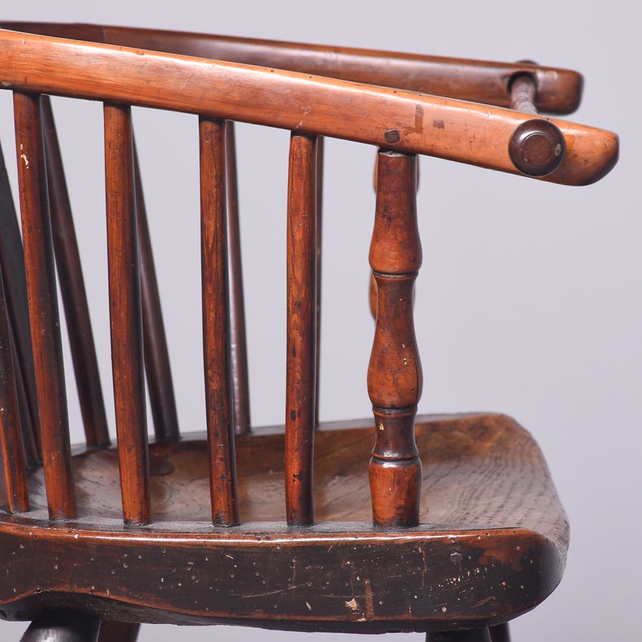 Antique George III Childs Highchair in Elm and Yew