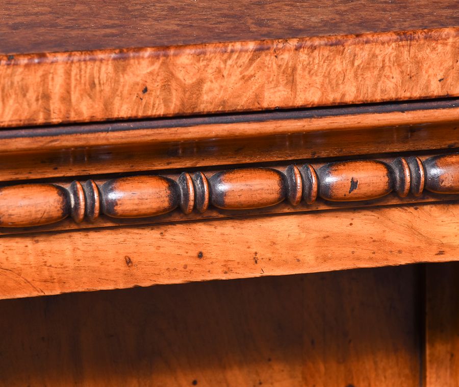 Antique Burr Walnut and Amboyna Credenza