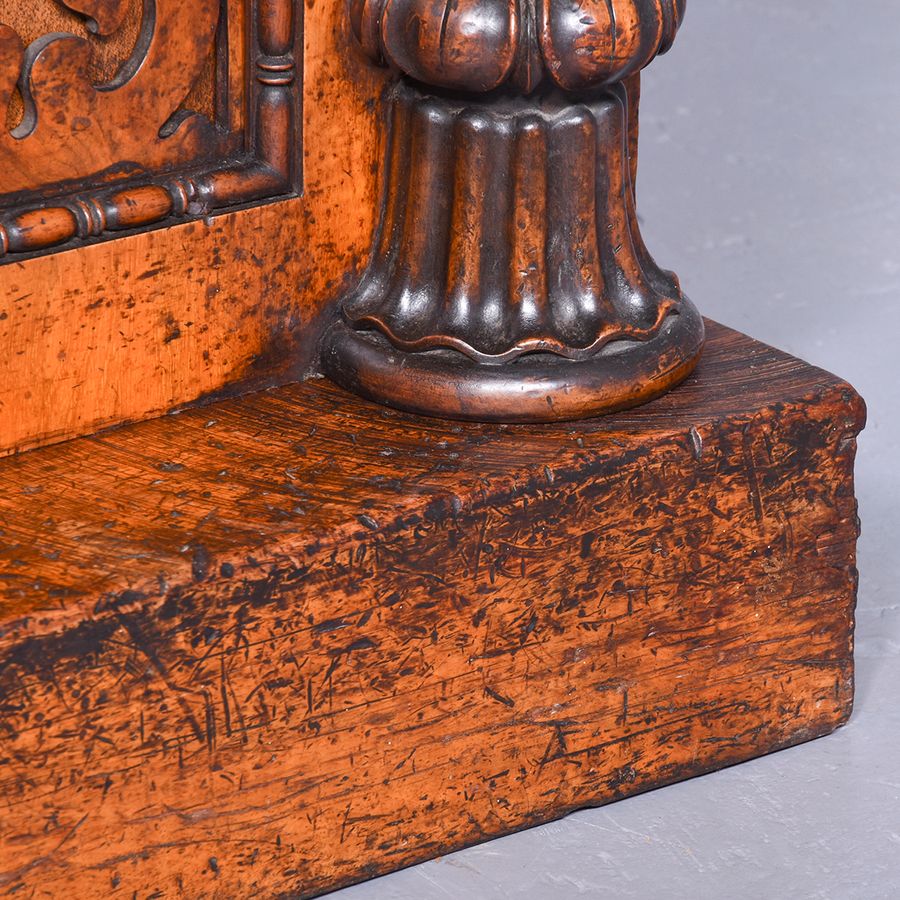 Antique Burr Walnut and Amboyna Credenza