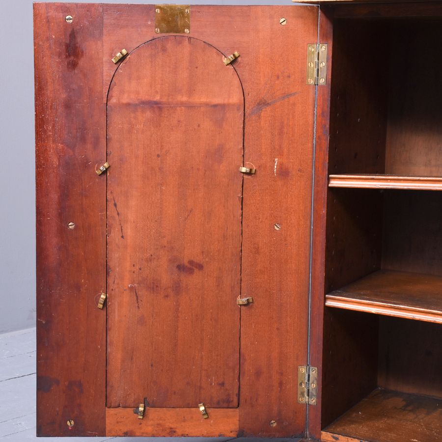 Antique Burr Walnut and Amboyna Credenza