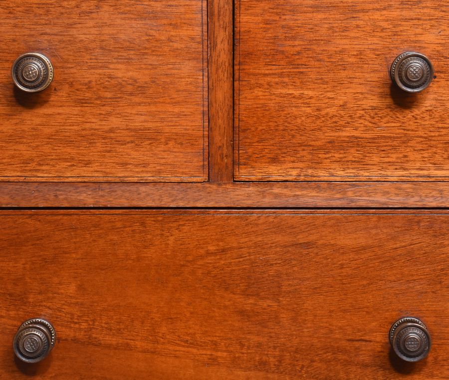 Antique Pair of Neat Sized Scottish Mahogany Chests